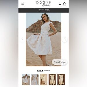 Elegant Cream Floral Dress